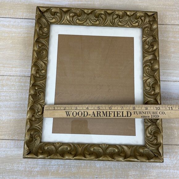 Vintage Ornate Gold Table Picture Frame Hollywood Regency See Measurement B - Picture 12 of 13